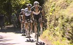 Frank et Andy Schleck pendant la dix-septi�me �tape du Tour de France 2011